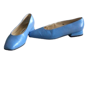Caparros Vintage Light Blue Leather Ballet Flats Sz 7.5